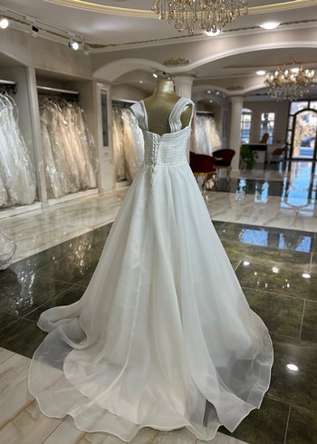 Sade A Kesim Beyaz Gelinlik - Görsel 5