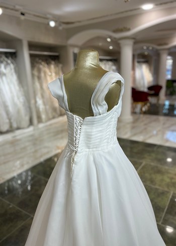 Sade A Kesim Beyaz Gelinlik - Görsel 6