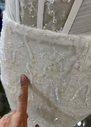 Balık Straplez Gelinlik - Görsel 7