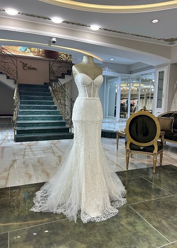 Balık Straplez Gelinlik - Görsel 2