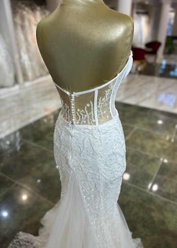 Balık Straplez Gelinlik - Görsel 6