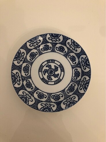 Vintage el yapımı dekoratif tabak