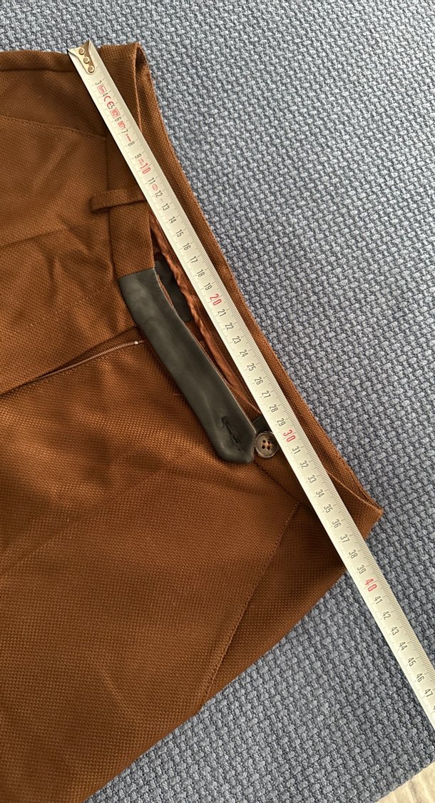 Kahverengi Kemerli Kadın Kumaş Pantolon - Görsel 5