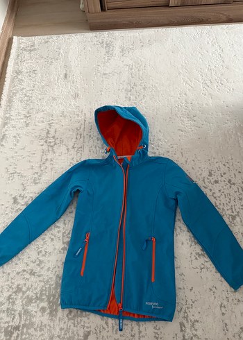 Kapüşonlu Mavi Ceket - Görsel 2