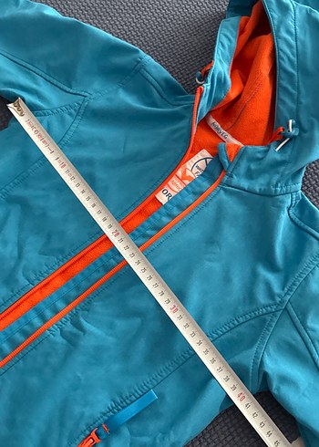 Kapüşonlu Mavi Ceket - Görsel 5