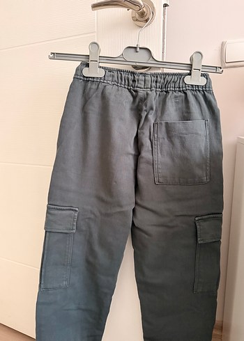 Gri Erkek Çocuk Kargo Denim Pantolon - Görsel 2
