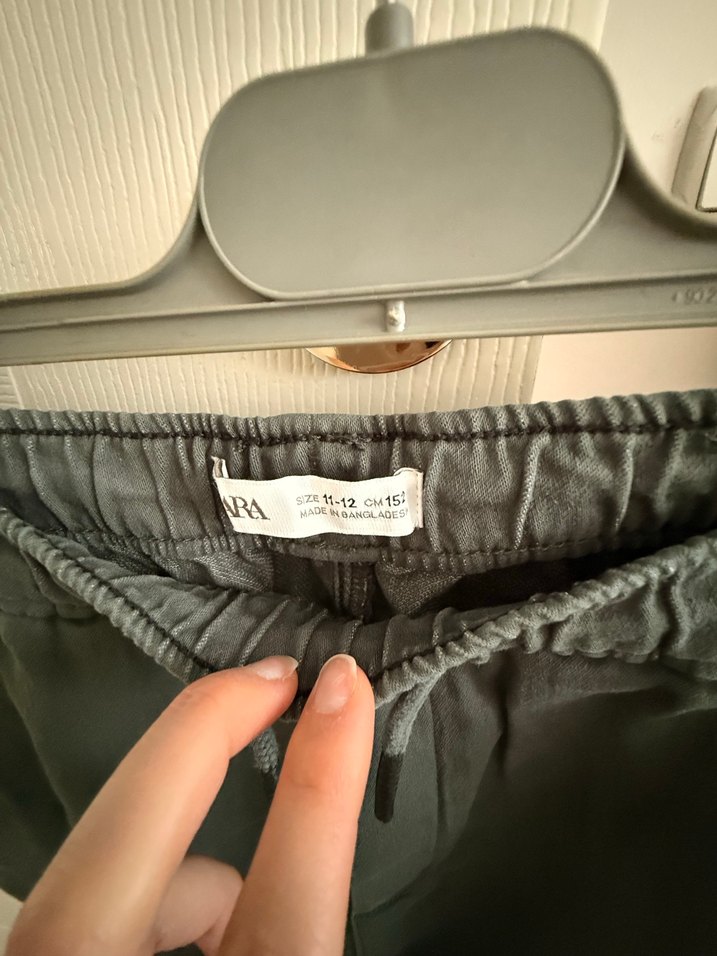 Gri Erkek Çocuk Kargo Denim Pantolon - Görsel 3