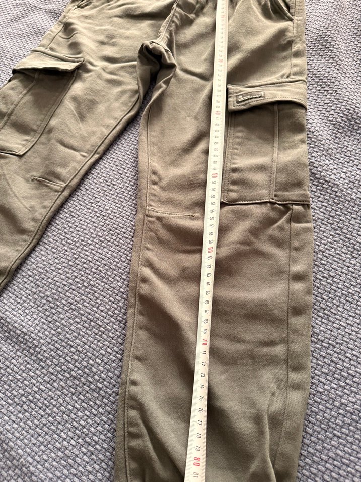 Gri Erkek Çocuk Kargo Denim Pantolon - Görsel 4