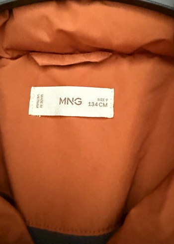 Kapüşonlu Gri Turuncu Erkek Çocuk Mont - Görsel 6