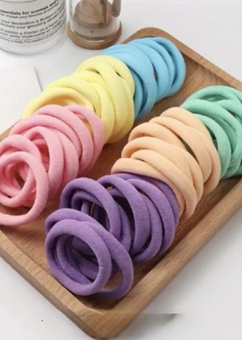 Çok Renkli Elastik Çocuk Saç Tokaları - Görsel 4