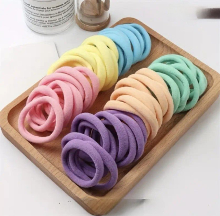 Çok Renkli Elastik Çocuk Saç Tokaları - Görsel 4