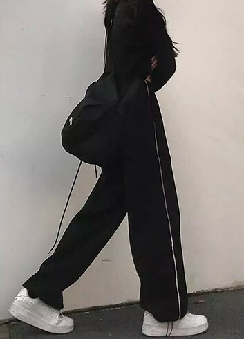 Killstar Harajuku zip detail black tracksuit oversize eşofman 