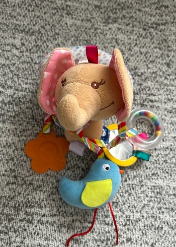 Dolambaçlı Çıngıraklı Diş Kaşıyıcılı Bebek Arabası Oyuncağı - Görsel 5