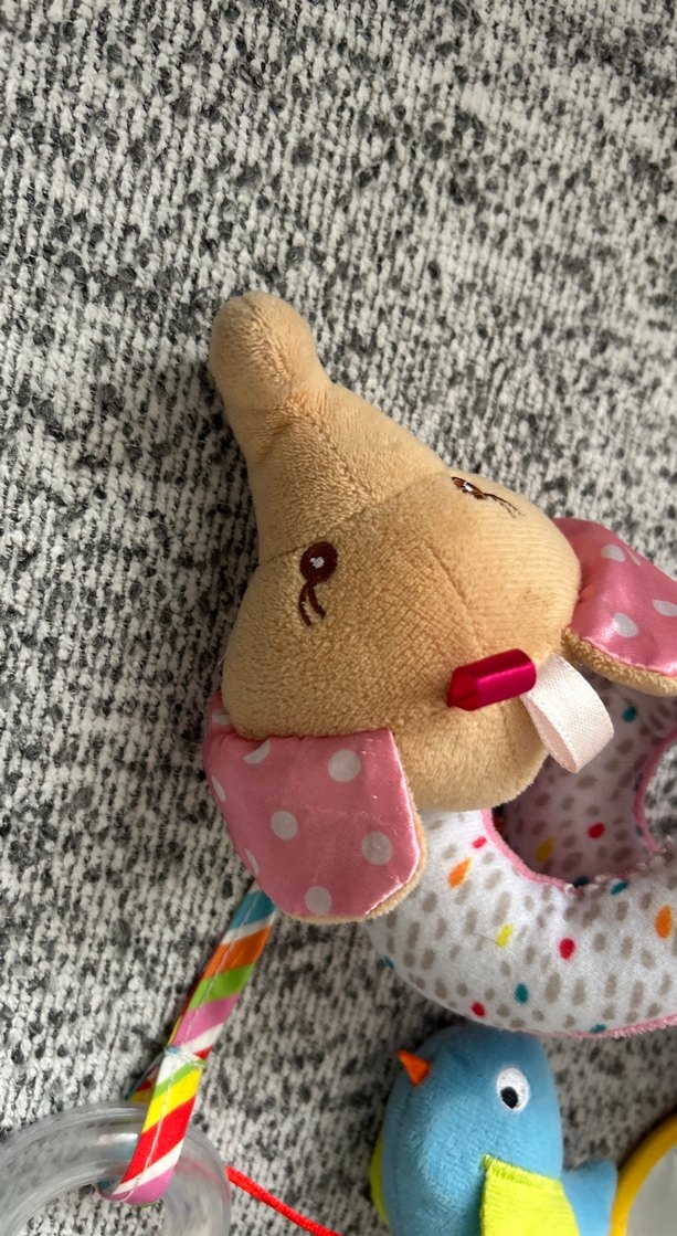 Dolambaçlı Çıngıraklı Diş Kaşıyıcılı Bebek Arabası Oyuncağı - Görsel 4