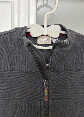 Chicco Erkek Çocuk Siyah Fermuarlı Sweatshirt - Görsel 2