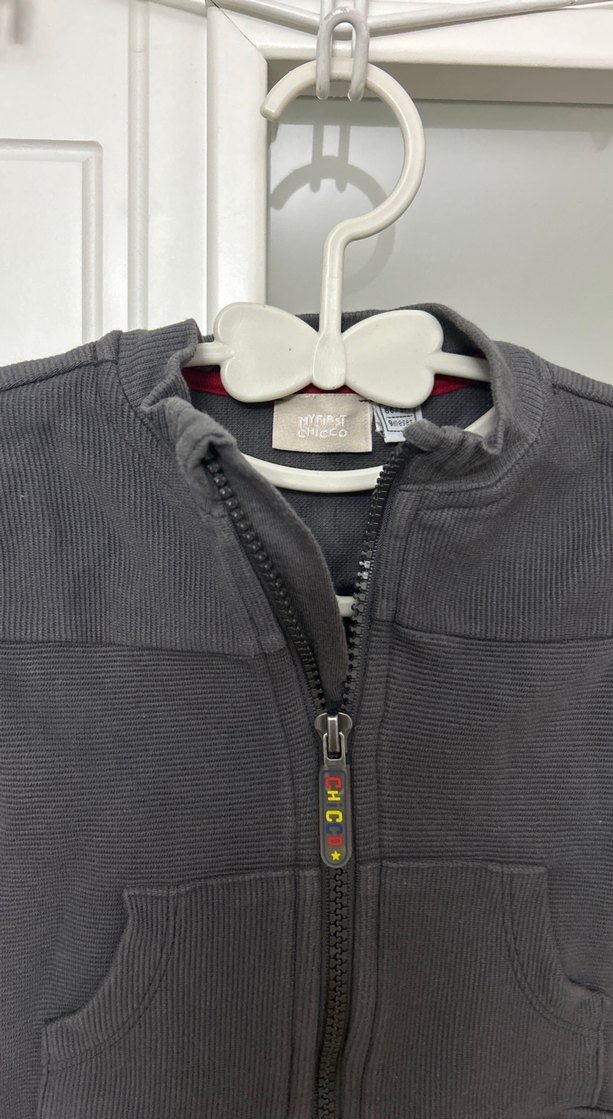 Chicco Erkek Çocuk Siyah Fermuarlı Sweatshirt - Görsel 2