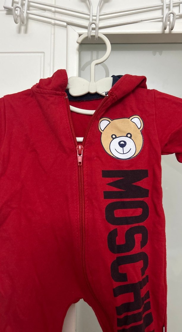 Moschino Kapüşonlu Bebek Tulum - Görsel 2