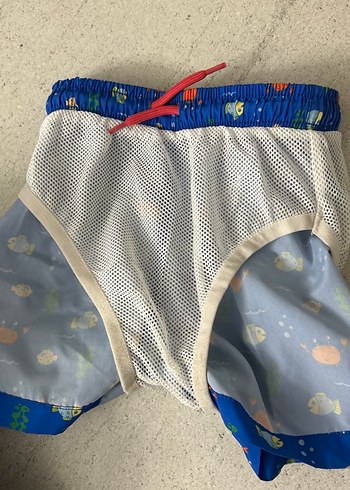 Desenli Erkek Bebek Deniz Şortu Yengeçli Deniz Şortu - Görsel 3