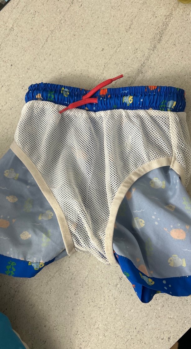 Desenli Erkek Bebek Deniz Şortu Yengeçli Deniz Şortu - Görsel 3