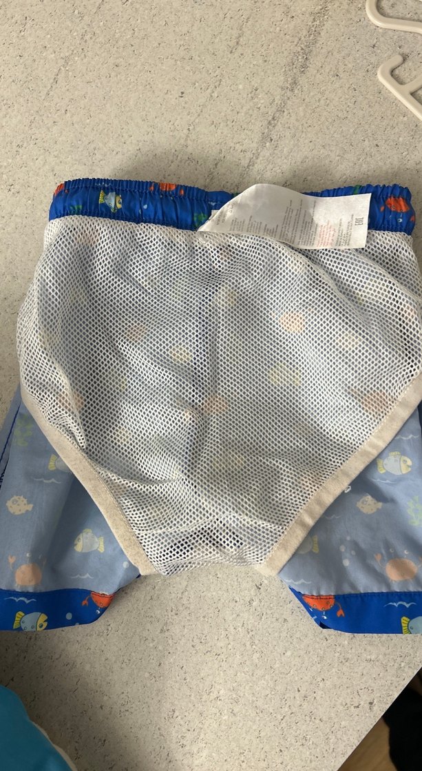 Desenli Erkek Bebek Deniz Şortu Yengeçli Deniz Şortu - Görsel 4