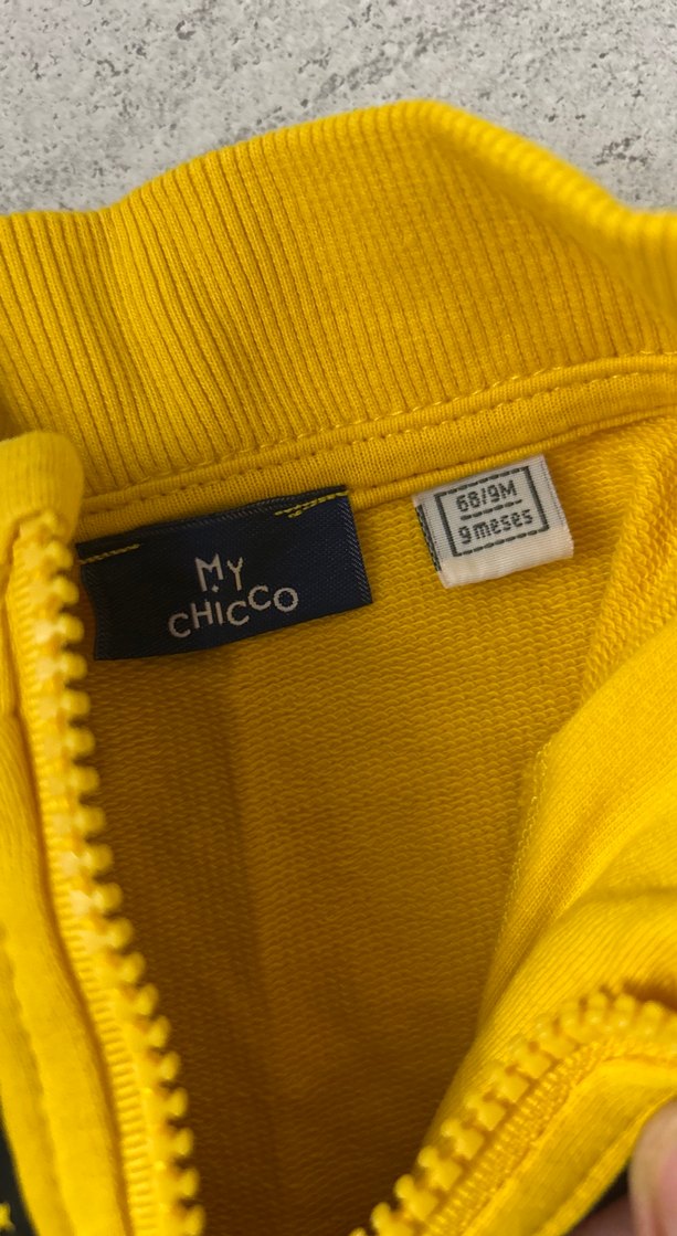 Chicco Sarı Fermuarlı Erkek Çocuk Sweatshirt Hırka - Görsel 4
