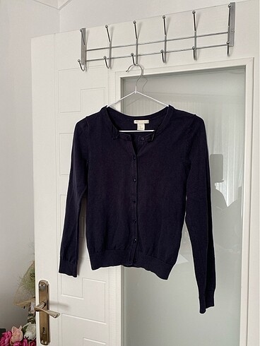 H&M Basic Hırka Lacivert