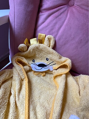 Aslanlı Erkek / Kız Çocuk Bornoz - Görsel 2