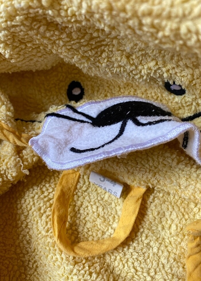 Aslanlı Erkek / Kız Çocuk Bornoz - Görsel 5