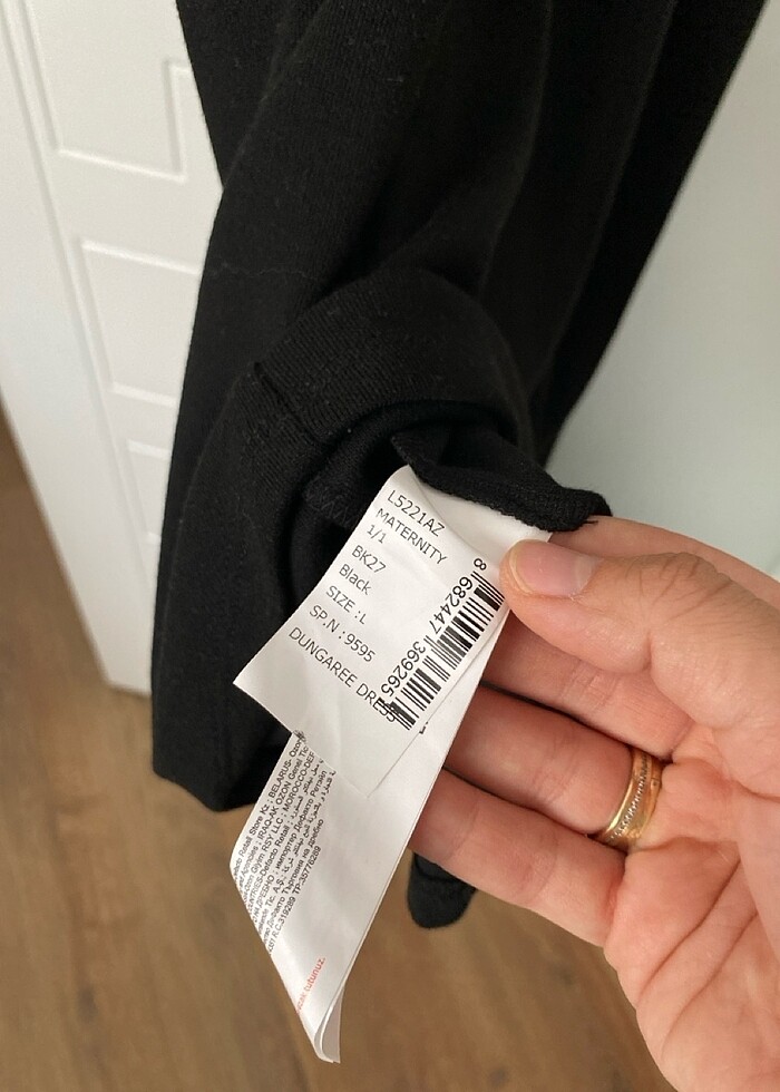 Lcw Maternity Askılı Salopet Kışlık Kalın Kumaş Hamile Elbisesi - Görsel 4