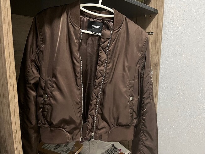 s Beden kahverengi Renk Pull&bear bomber ceket