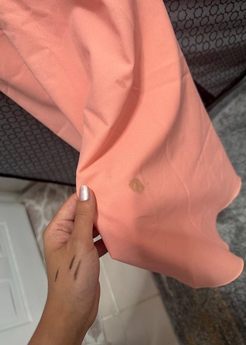 Zara Pembe Straplez Midi Elbise