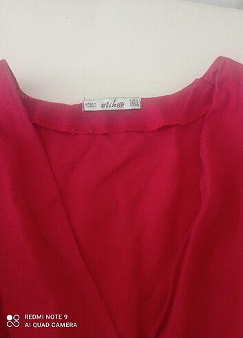 Zara Kırmızı elbise etika marka 