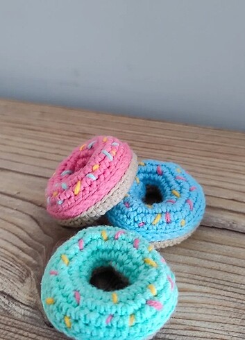 Amigurumi minik donutlar 3lü