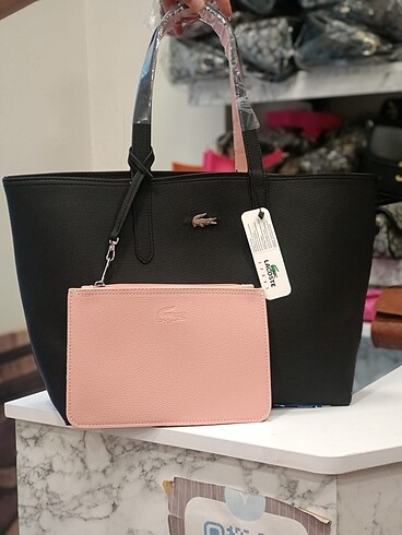 Lacoste çift taraflı çanta