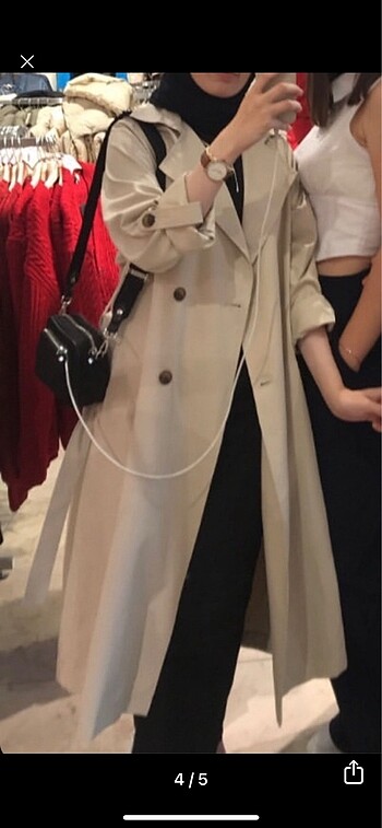 m Beden ten rengi Renk stradivarius trençkot