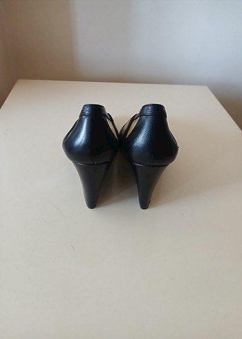 Siyah Modern Klasik Stiletto Topuklu Kadın Ayakkabı - Görsel 3