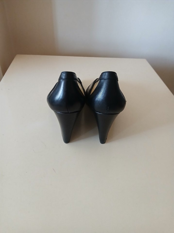 Siyah Modern Klasik Stiletto Topuklu Kadın Ayakkabı - Görsel 3