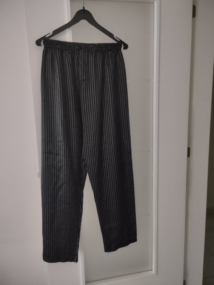 Uzun Siyah erkek pijaması - Görsel 2