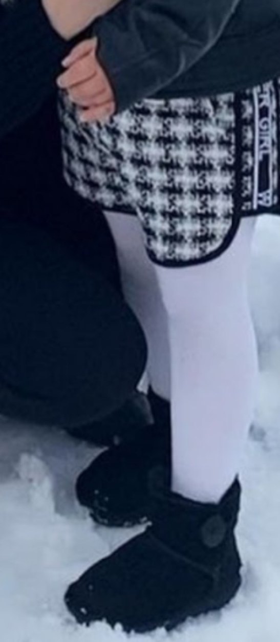 Düğmeli Siyah Süet çocuk Bot - Görsel 5