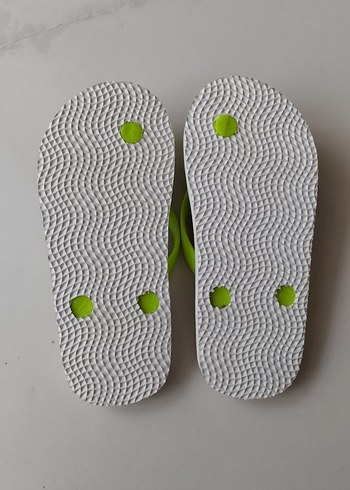 Zebra Desenli Yeşil parmak arası çocuk Terlik - Görsel 3