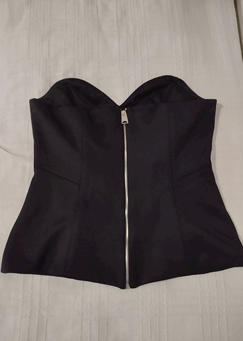 Siyah Straplez Mini Bustiyer - Görsel 2