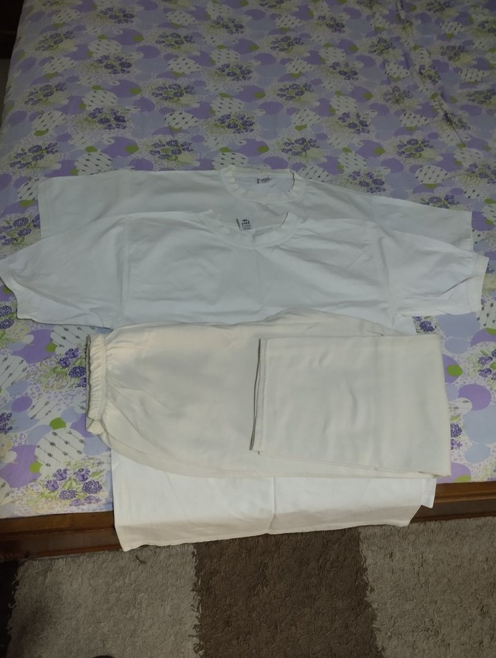 Erkek Beyaz Kısa Kollu Pijama Takımı - Görsel 5