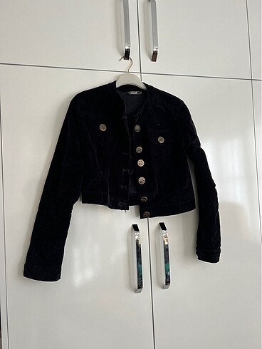 Crop ceket