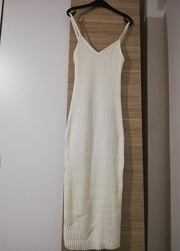 Zara uzun beyaz elbise