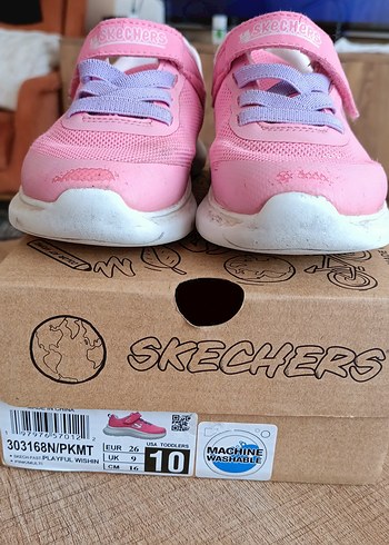 Kız Çocuk Pembe Skechers Spor Ayakkabı - Görsel 2