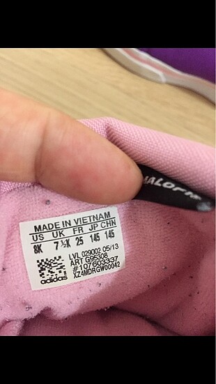 25 Beden mor Renk Adidas bot