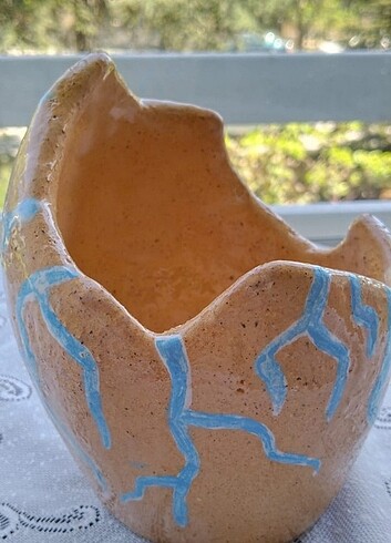  Beden El Yapımı Seramik Vazo