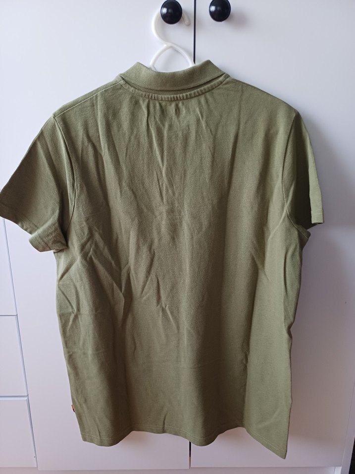 Erkek Haki Süet Polo Tişört - Görsel 3