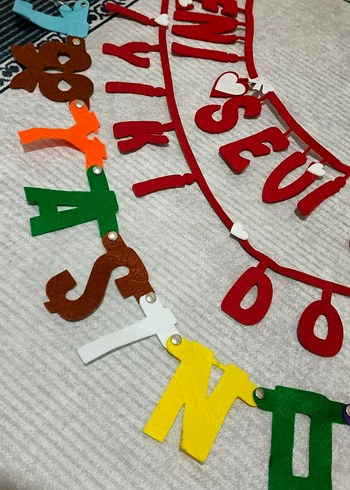 Renkli Parti Süsü Yazı Seti - Görsel 2