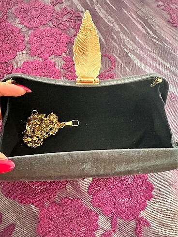 Diğer Siyah gece el çantası /clutch zincirli